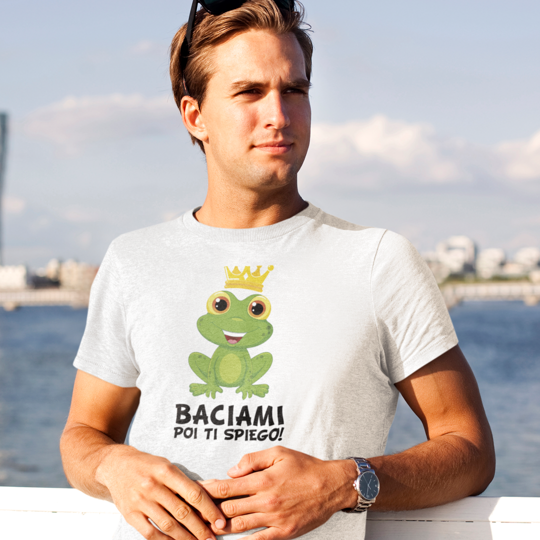 T-shirt Maglietta Baciami poi ti Spiego