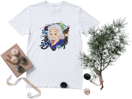 T-shirt Maglietta La Linguaccia di Einstein