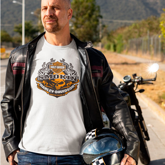 T-shirt Maglietta Harley Davidson Smokin'